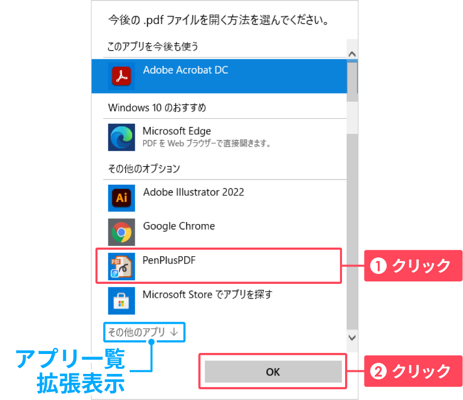 PenPlusPDFをクリック